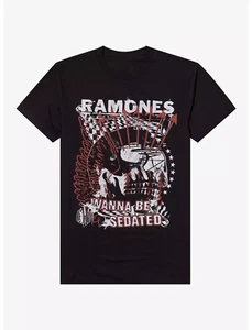 Maglietta Ramones Wanna Be Sedated - Foto 1 di 1