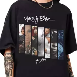 Mary J Blige 2025 Music Tour Fans Shirts T-Shirt S-5XL UR829 - Bild 1 von 4
