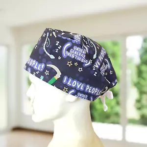 PREMIUM Love People Under Anesthesia Scrub Cap, MD,CNA,PA, Gift - Picture 1 of 6
