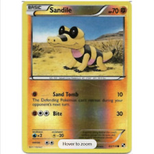 Pokemon Black & White Sandile 63/114 - Common EXC REV HOLO
