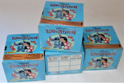 Panini Stickers LILO & STITCH 2002 RARE 4 x BOX DISPLAY 200 Packets Bags Sobres - Image 1 of 4