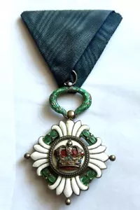 SERBIA ORDER OF CROWN 1929 - ENAMEL - Picture 1 of 4