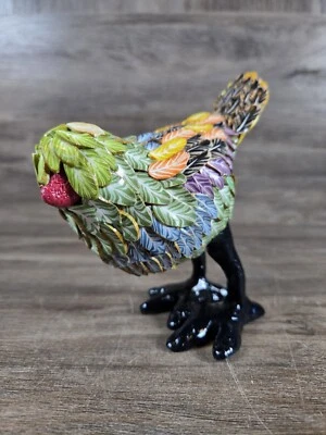 Funky Artístico Resina Capas Colorido Pájaro Figura Decoración Foto 1 de 4