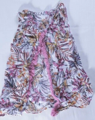 Espléndida Camisa Niñas Talla 5/6 Top Abierto Floral Foto 1 de 4