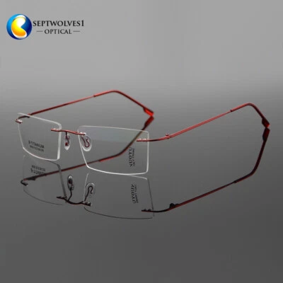 β-Titanium Rimless Ultra Light Women's Eyeglasses Frames Optical Eyewear RX Able - Image 1 of 4