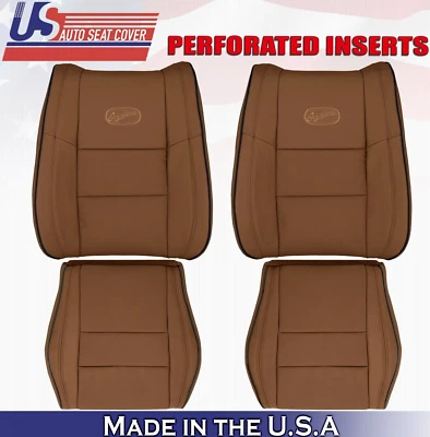 Jeep Grand Cherokee Overland 2015 2016 2 cubiertas superiores e inferiores de cuero marrón Foto 1 de 4