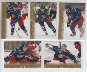 09/10 Fleer Ultra Columbus Blue Jackets Gold 5 Cards - Mason Filatov Brassard + - Picture 1 of 2