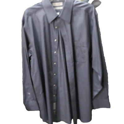 CAMISA MASCULINA MANGA LONGA ROUNDTREE & YORK ETIQUETA DOURADA TAMANHO 17-34 - Imagem 1 de 4