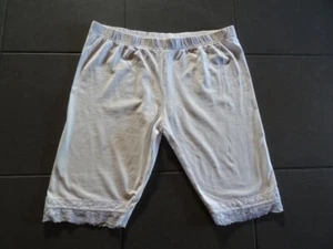 Elle Nor Radlerleggings Leggings Radler 44 46 L weiß Spitzenborde Stretchanteil - Bild 1 von 4