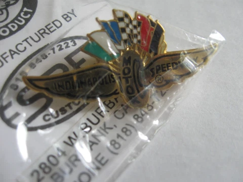 Indianapolis Motor Speedway Wings & Flags Hat Pin Cover