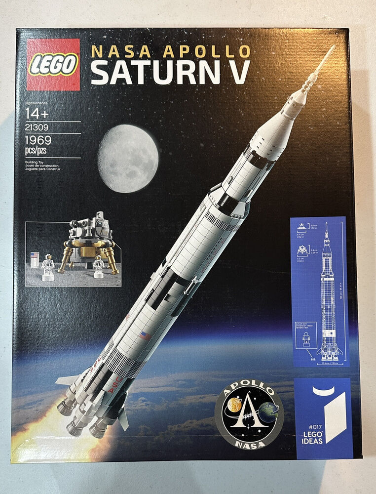 LEGO NASA Apollo Saturn V 21309 Space Model Rocket Science Building Kit 1969 pcs