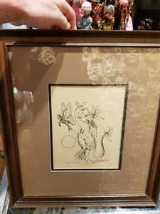 REAL MUSGRAVE “GOING HOME” SIGNED ARTIST 1977 FRAMED 12/100 DRAGON FANTASY 9x7" - Picture 1 of 4