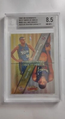 1997 Bowman’s Best Mirror Imagine BGS 8.5 - Tracy McGrady Kevin Garnett - Image 1 of 2