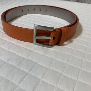 Calvin Klein women's Unique Colorful Orange synthetic leather belt size XL EUC - Picture 1 of 6