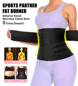 Corset Waist Trainer Training Shaper Body Shapewear Underbust Cincher Tummy Belt - Picture 1 of 12