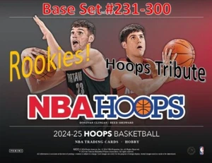 2024-25 NBA Hoops Basketball - Baset Set 231-300 Rookies & Hoops Tribute - Picture 1 of 1