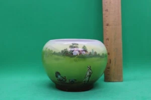 Royal Bayreuth - 3" open sugar- Farmer with Turkeys - excellent condition - Picture 1 of 6