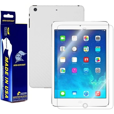 ArmorSuit Apple iPad Mini w/ Retina Screen Protector + White Carbon Fiber USA - Image 1 of 4