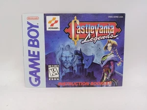 Castlevania Legends Nintendo Gameboy Auténtico Manual Folleto Solo En muy buena condición - Imagen 1 de 2