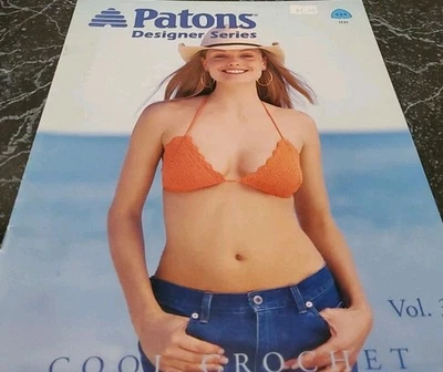 AF10 PATONS DESIGNER SERIES COOL CROCHET VOL. 3 PATTERN LEAFLET, 2001 - Image 1 of 4
