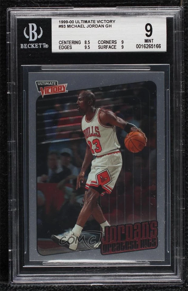 1999 Ultimate Victory Jordan's Greatest Hits Michael Jordan #93 BGS 9 MINT HOF - Image 1 of 2