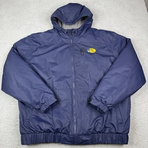 Bass Pro Shops Jacket Mens XL Navy Thermolite Hooded Fleece Lined Winter Coat - Picture 1 of 12