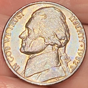 1982-D Jefferson Nickel Beautiful Brilliant Toned Coin w/Error  #9 - Picture 1 of 14