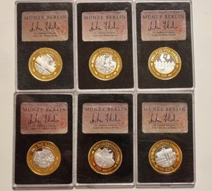 Münzen Berlin,Feinsilber 999/1000 und Ring mit Feingold 999/100,1989-1990 Jahre - Bild 1 von 14