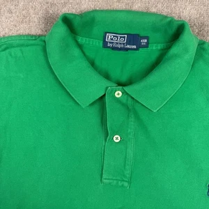 Polo Ralph Lauren Classic Fit Green Cotton Polo Shirt 4XB - Picture 1 of 7