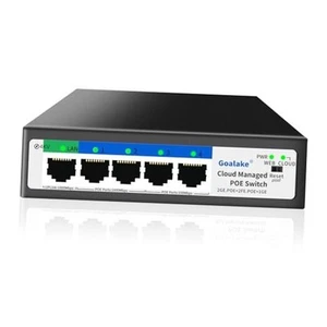 5-Port Ethernet PoE Switch (4 PoE Ports, 1 Uplink) with Extend Function, Easy - Picture 1 of 7