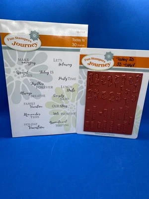 Juego de estampillas de goma Fun Stampers Journey (FSJ) “Today Is” SS-0264 Foto 1 de 4