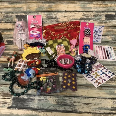 Lote de accesorios para el cabello para niñas paquete de vestir calcomanía justicia joyería Disney etc. Foto 1 de 4