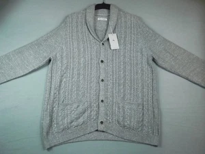 Tommy Bahama Pullover Herren 2XL Grau Ocean Bank Schal Cardigan Zopfmuster Neu - Bild 1 von 14
