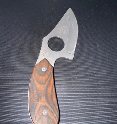 Cuchillo de caza Browning RMEF modelo 087 hoja fija con funda de tela Foto 1 de 4