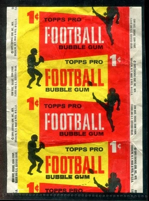 Paquete de cera de 1 centavo de fútbol americano Topps 1958 Foto 1 de 2