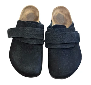 Birkenstock Nagoya Nubuck Leather Black Suede Clogs Slide on 42 = 11-11.5 Men - Picture 1 of 7