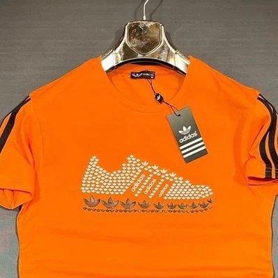 Camiseta Adidas unissex laranja tamanho XXL tamanho único menor - Imagem 1 de 2