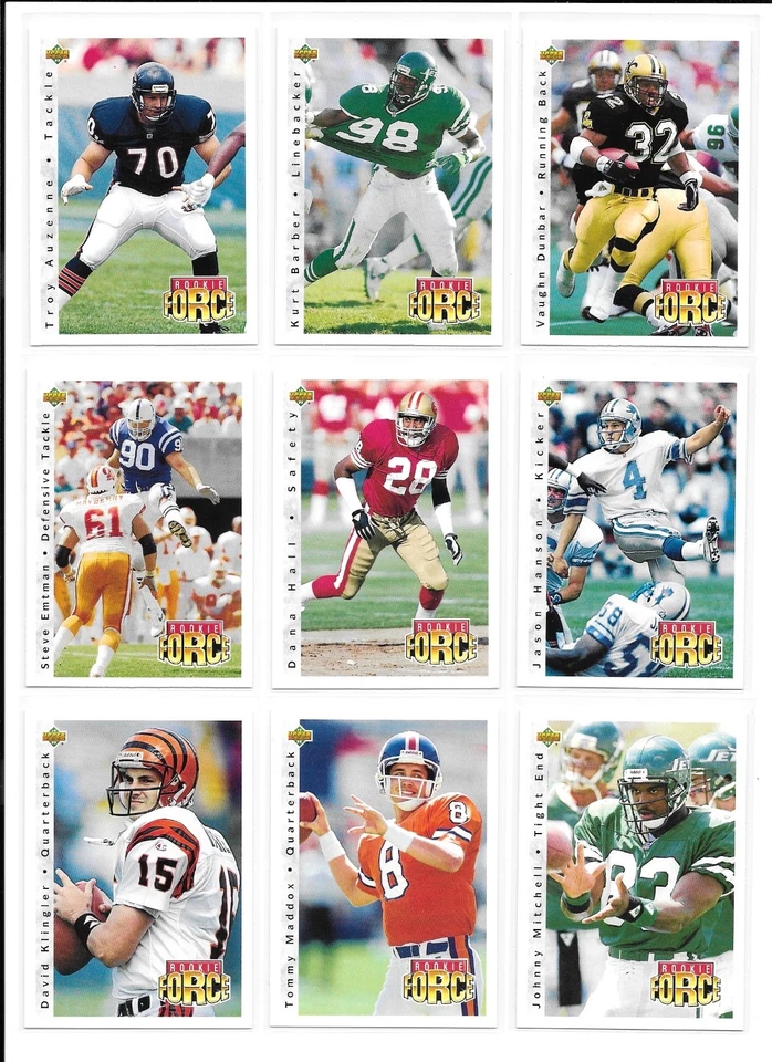 1992 Upper Deck Football Trading Cards / You Choose #s 401 - 620 / mb54 - Image 1 of 4
