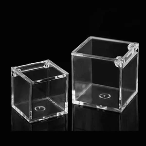 12 Pcs Small Pills Jewelry Containers Transparent Acrylic Gift Storage Box - Picture 1 of 9