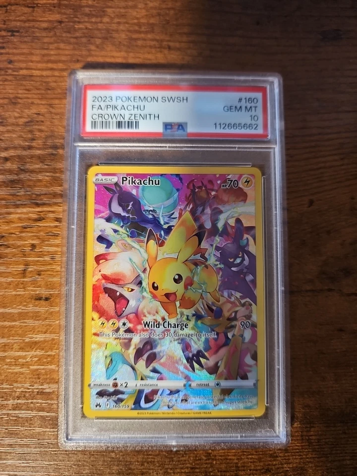 Psa 10 Pikachu (Secret) 160/159 Crown Zenith Holo - Image 1 of 1