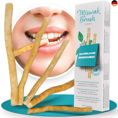 MARKE BLISSANY BLISSANY Miswak - Natürliches Zahnputzholz für strahlend Weiße Zähne - Vegan und