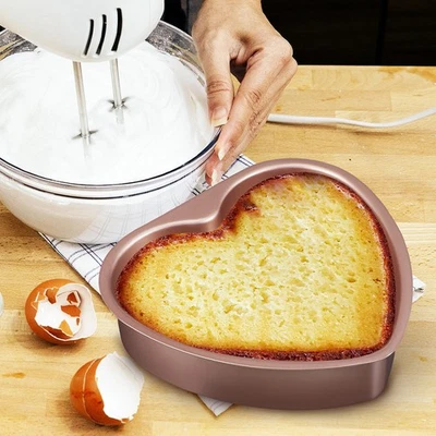  Kuchen Backform Herzkuchenform Herzförmige Liebes-Herz-Kuchenform - Bild 1 von 4