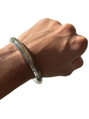 Sikh Kara Edelstahl dickes Armband Messinglinie Kada Singh Kaur Khalsa - Bild 1 von 4