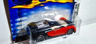De colección - Hot Wheels 2003 #030 Primeras Ediciones Bugatti Veyron 18/42 Rojo y Negro Foto 1 de 4