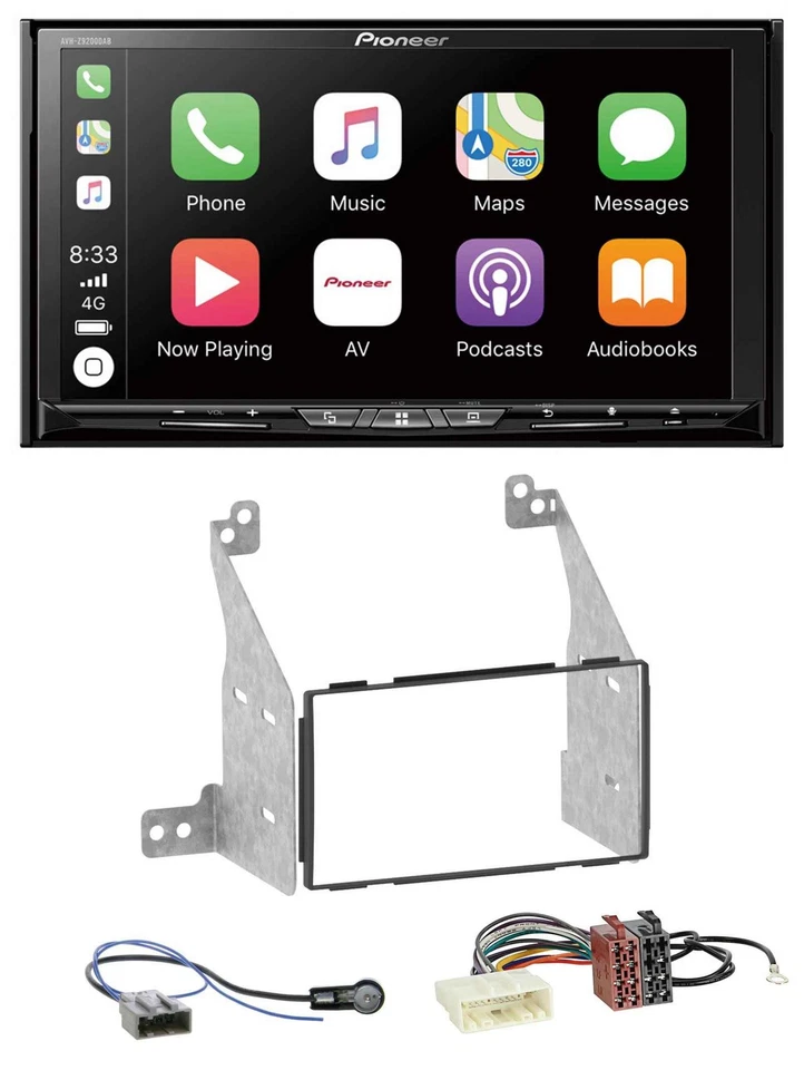 Pioneer 2DIN MP3 USB DAB DVD Bluetooth Autoradio für Nissan Pathfinder 07-13 - Bild 1 von 4