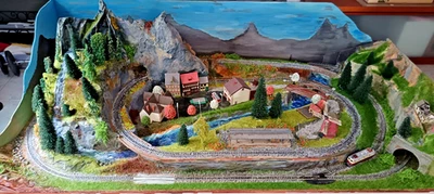 Plastico ferroviario scala N analogico/digitale 1200 x 600 mm. - Immagine 1 di 4