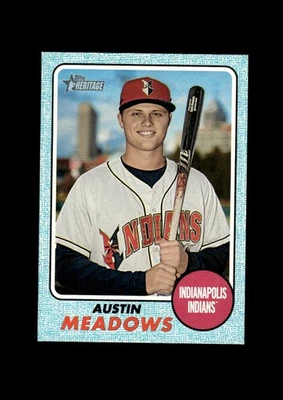 2017 Topps Heritage Minors: Austin Meadows Blue /99 RC NM-MT OR BETTER - Imagem 1 de 2