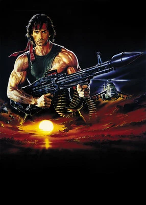 Rambo: First Blood Part II (1985) Sylvester Stallone movie poster print 2