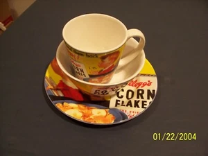 Kellogg's 100th Anniversary Special Addition Plate Bowl & Cup Set Of 3 From 2005 - Picture 1 of 9