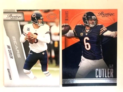 NFL - Jay Cutler 2010 & 2014 Panini Prestige Football - Bears - Image 1 of 2